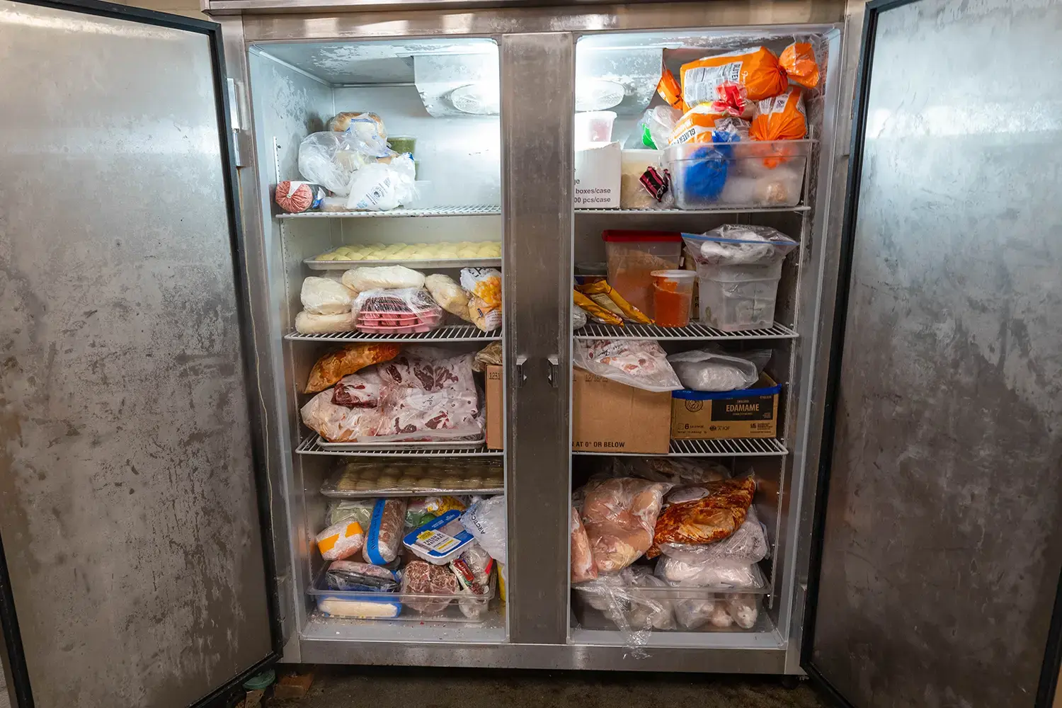 An image of a commercial freezer