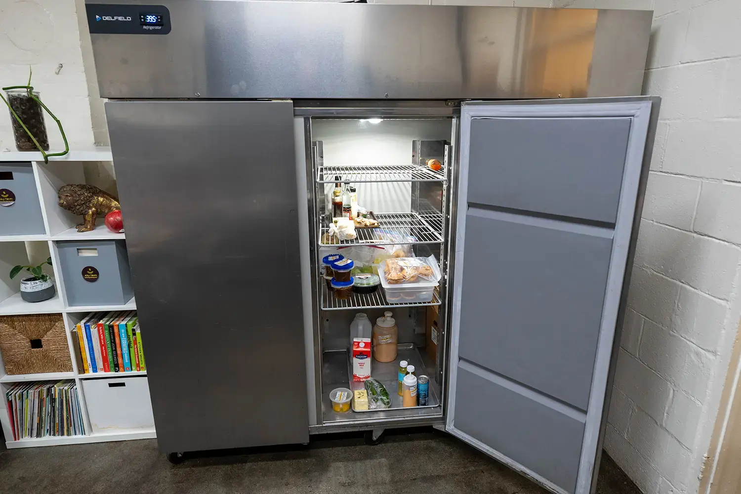 An image of a commercial reach-in fridge